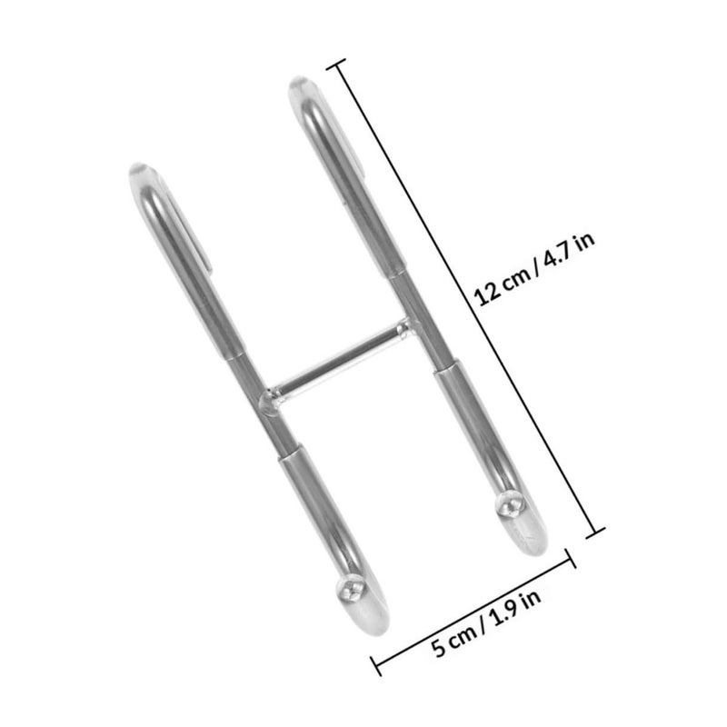 2pcs 304 Stainless Steel Shower Door Hooks Towel Hangers Rust Resistant - Image 3