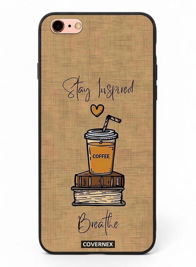 Covernex Apple iPhone 6 Plus Protective Case Cover Printed Featuring Breath And Stay Inspired - Image 2