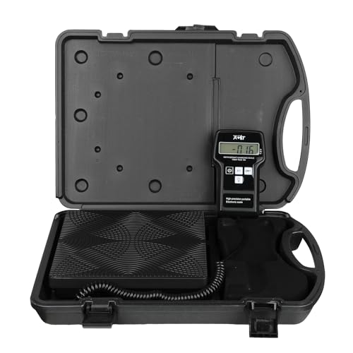 PB Motor Tech BMT PB Motor TECH 220LBS Electronic Refrigerant Charging Scale with Portable Case, Digital Freon Scale, HVAC Refrigerant Scale for All Refrigerant Recovery Tanks - Image 1