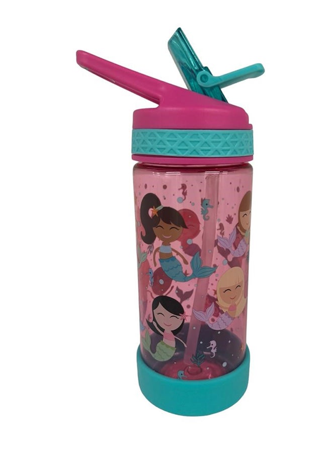Cool Gear Water Bottle System W Stick 16Oz Pink-Mermaidsleak Proof , Cool Gear , Cool Gear  For Gym, Cool Gear  For Travel, Trendy Hydration Bottle, Reusable Bottle, Cool Gear  For Kids, Cool Gear Saudi - Image 3
