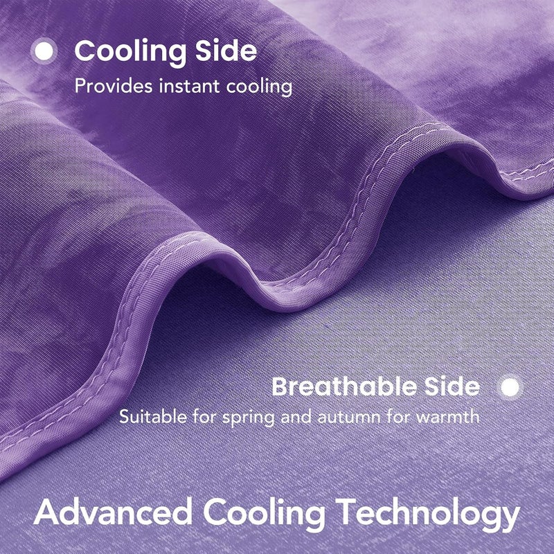 Topcee Cooling Blanket 60''x80'' for Hot Sleepers, Arc-Chill Q-Max>0.35 Double Sided Cold Blankets for Night Sweats, Cool Soft Lightweight Summer Blanket for Sofa Bed Couch, Gifts for Women Twin - Image 5