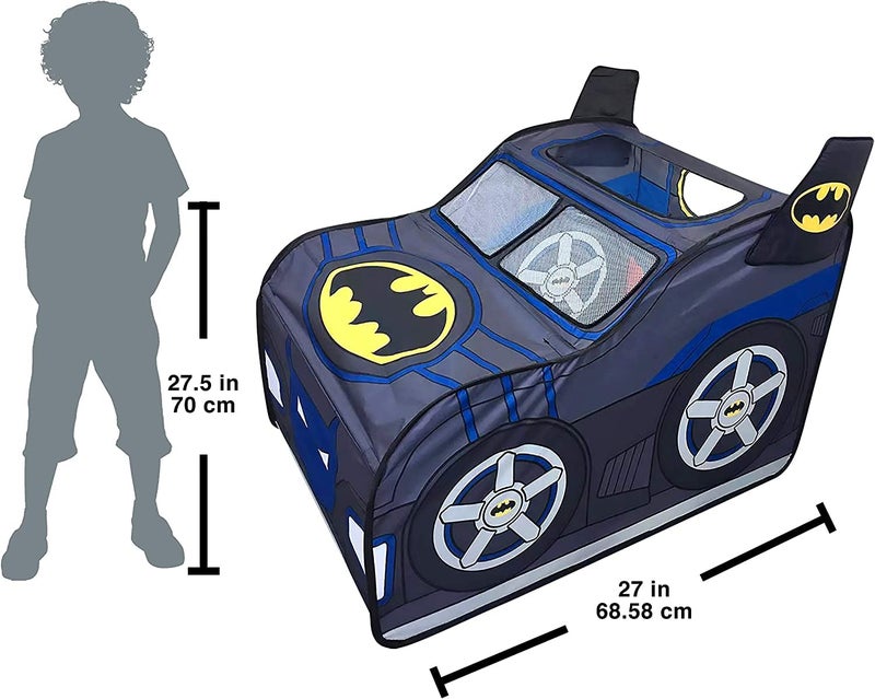 Batman Batmobile Pop Up Tent - Large Indoor Playhouse for Kids | Folds for Easy Storage with Carrying Bag Included | Amazon Exclusive - Sunny Days Entertainment - Image 2