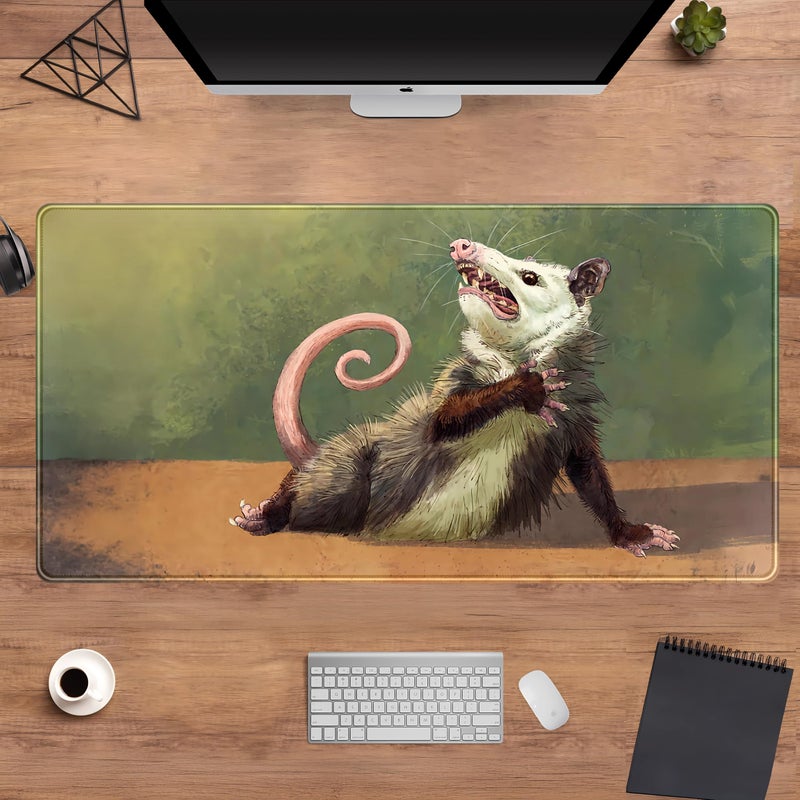 DCJJM Cute Kawaii Anime Mouse Desk Mat Cartoon XXL Large Gaming Mouse Pad with Stitched Edges, Cool Computer Laptop Keyboard Mouse Mat 31.5x15.75 in, Non-Slip Rubber Base Mousepad for Gamer Lover - Image 4