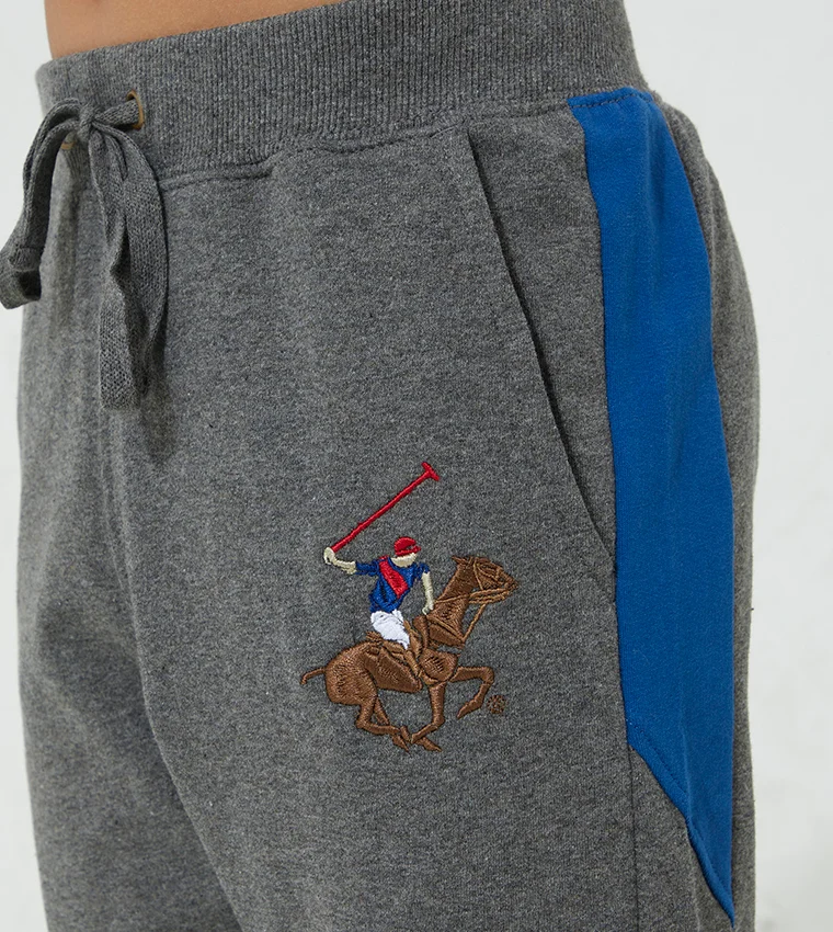 BEVERLY HILLS POLO CLUB  Logo Embroidered Piled High Jogger Pants for Men | Best Price UAE