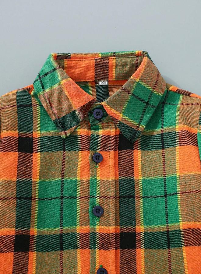 تايك تو قميص بطبعة مربعات وتفاصيل أزرار - Image 3