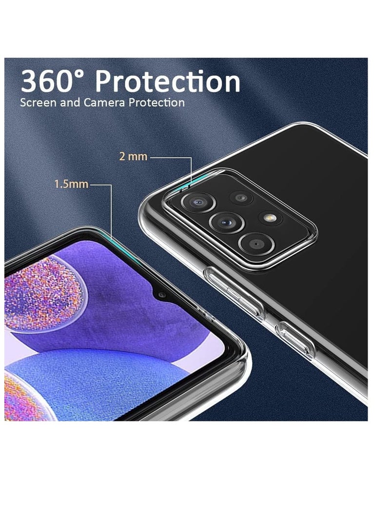 Case for Samsung Galaxy A33 [Slim Thin] Flexible TPU Anti-Scratch Gel Rubber Soft Skin Silicone Protective Phone Case Cover for Samsung Galaxy A33 5G 2022 Clear - Image 3