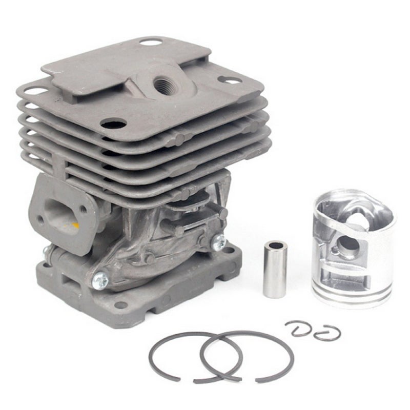 Piston Set: Silver Metal Parts - Durable Easy Install Cylinder Set With Repair Kits for Mitsubishi TL52 BG520 Brush Cutter - Image 3