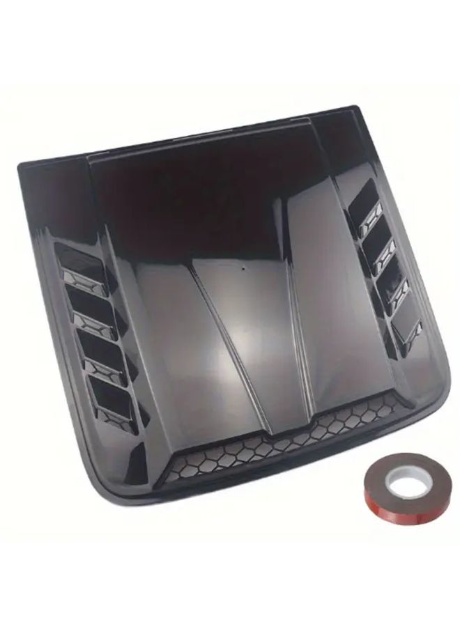 Black Polished Hood Scoop for Most Flat Top Models Front Design Durable Plastic - Image 5