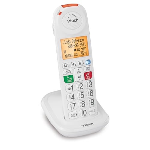 VTech SN5107 Amplified Additional Handset with Big Buttons Large Display 50dB Audio Assist for SN5127 SN5147 Senior Phones - Image 3