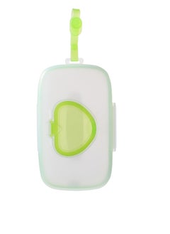 Excefore Baby Wipe Dispenser, Portable Refillable Wipe Case, Reusable Travel Wet Wipe Pouch for Travel-Pouch Carries (Green)  - Image 1