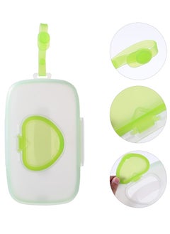 Excefore Baby Wipe Dispenser, Portable Refillable Wipe Case, Reusable Travel Wet Wipe Pouch for Travel-Pouch Carries (Green)  - Image 4