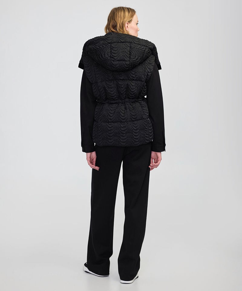 Ipekyol Textured Removable Hooded Vest - Image 5