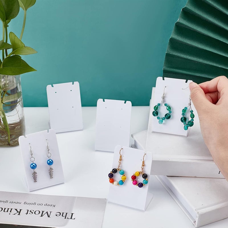 TPGP PandaHall 10 Packs Earring Display Racks - Acrylic Organizer for Earrings and Necklaces - Image 5