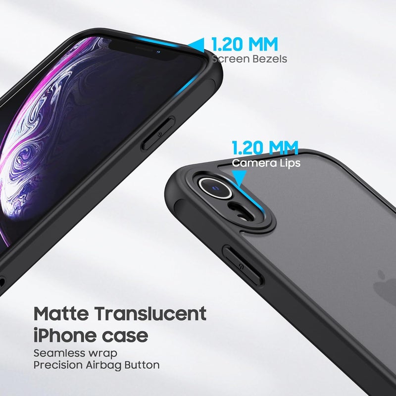 Demark Matte Case for iPhone XR,Frosted Translucent Back Phone Cover,Shockproof Drop Protection Cover for iPhone XR Case (iphone XR) - Image 2