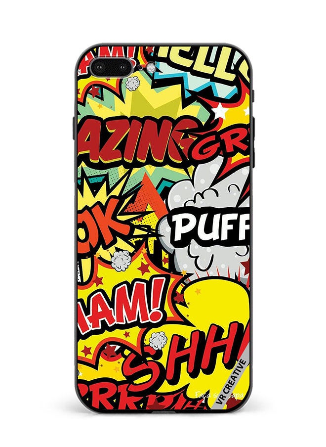 VR CREATIVE - Protective Case Cover For Apple iPhone 7 Plus/8 Plus Multibrand Stickers Design Multicolour - Image 1