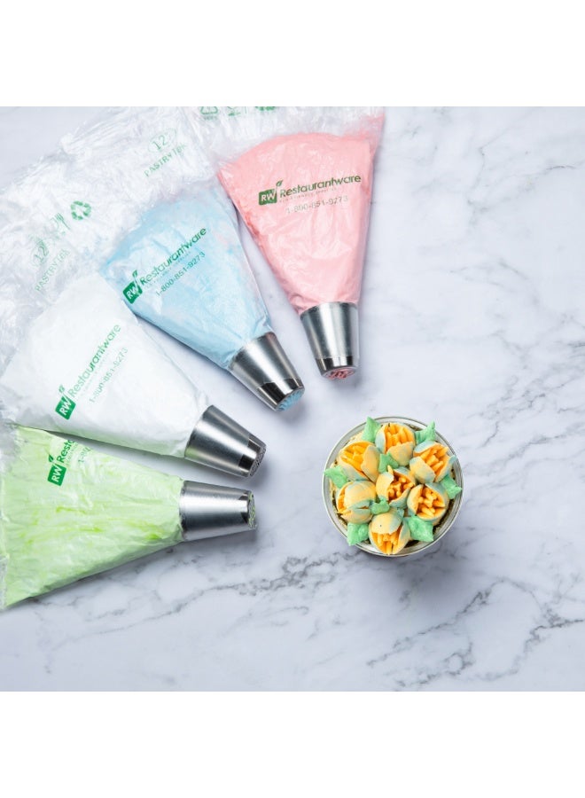 Restaurantware رأس تزيين روسي، رأس تزيين كعكة توليب 1 - #54، مقاوم للتآكل، رأس تزيين من الفولاذ المقاوم للصدأ لتزيين الكعك، قابل للغسل في غسالة الصحون، لتزيين الكب كيك، الكعك، أو البسكويت - Image 3