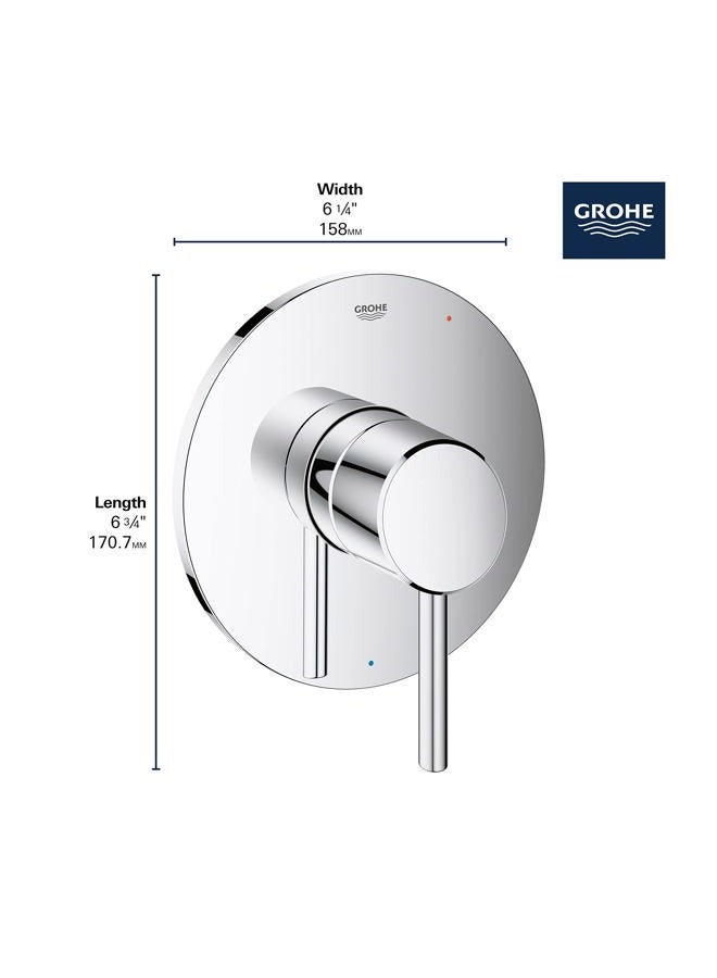 Grohe 14468GN0 Concetto Pressure Balance Valve Trim with Cartridge, Brushed Gold - Image 4