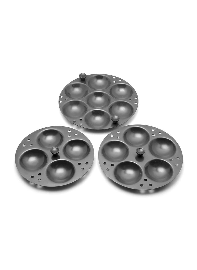 KCL KCL Hard Anodised Aluminium Idli Maker/Non-Whistling Traditional Idli Cooker/Idlipot, Cooking 16 Idli Size 36, Black Color. Idli steamer works on gas and induction stove.  - Image 4