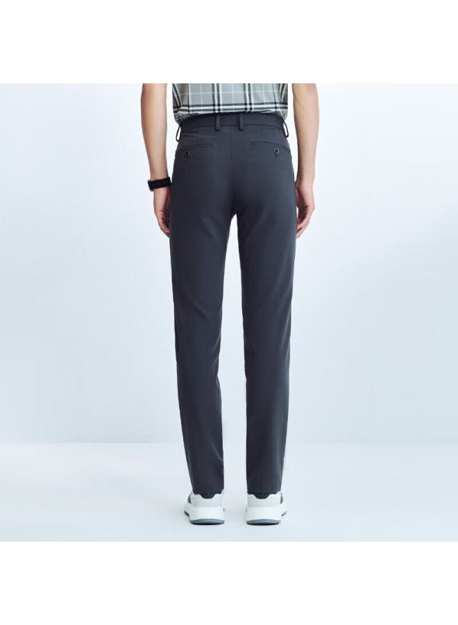 Saint Angelo Saint o Textured Stretch Casual Pants For Men Business Commuting Daily Workwear Etd241011s Volcano Gray 35 - Image 2