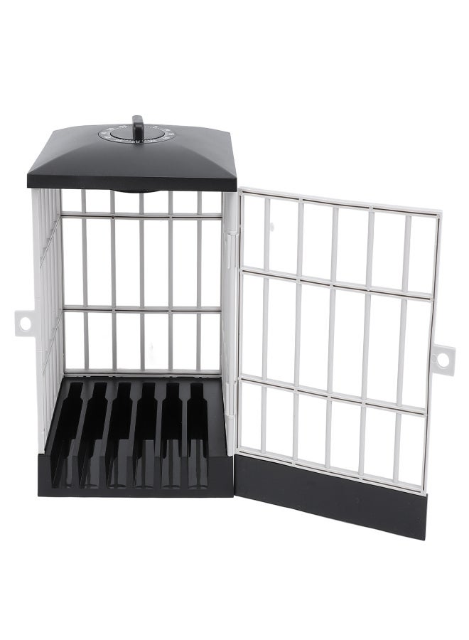Mobile Phone Jail with Timer Cell Phones Prison Lock Up Safe Smartphone Stand Holder Classroom Home Table Office Storage Gadget Black and Grey - Image 4
