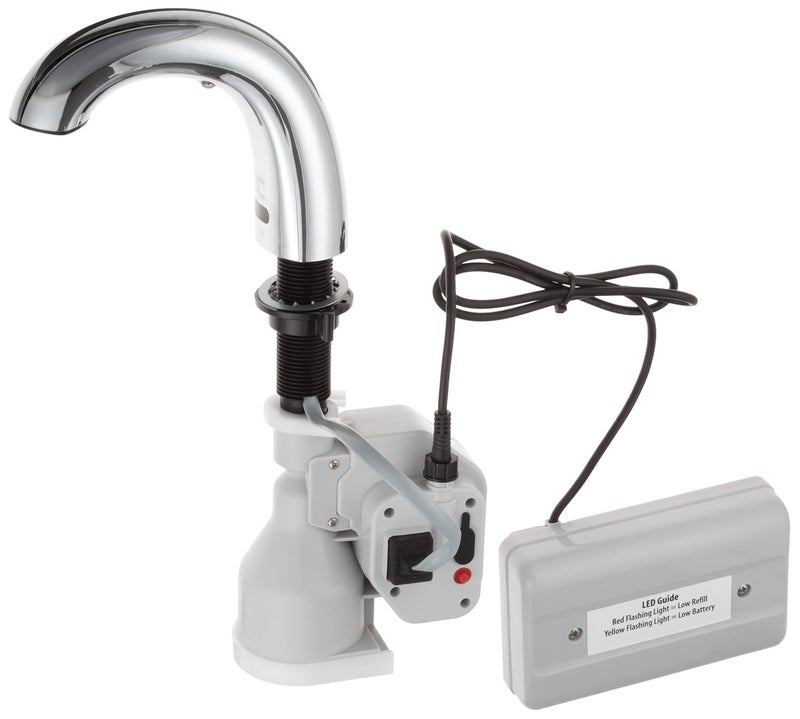 Rubbermaid Rubbermaid Commercial Products OneShot Automatic Counter Deck Mount Touchless Foam Hand Soap Dispenser Low Profile for Restrooms in RestaurantsHotelsSchoolsAirportsOffices 