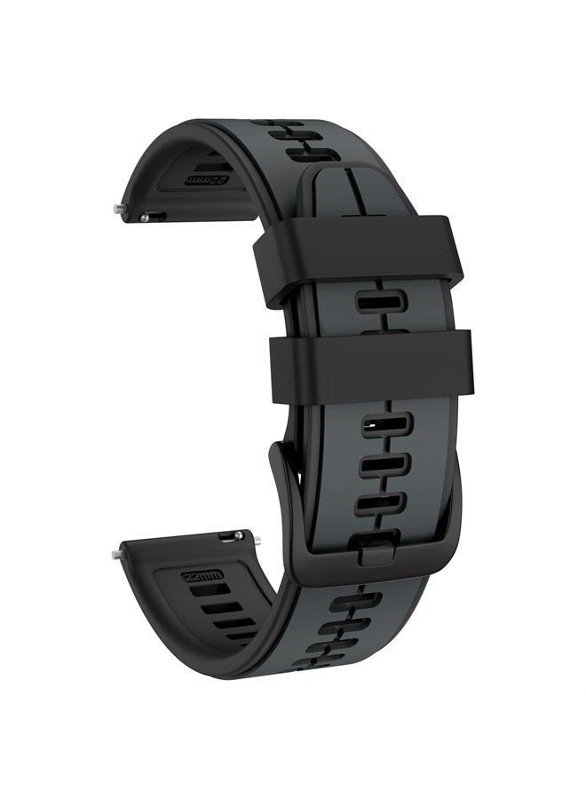 ISABAKE Quick Release Silicone Band 22mm Replacement for Garmin Vivoactive 4,Garmin Venu 2, Samsung Gear S3 Frontier, Galaxy Watch 46mm/Watch 3 45mm, Fossil Gen 5, Amazfit GTR 2, 2e,Ticwatch Pro 3 - Image 1