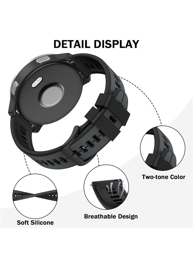 ISABAKE Quick Release Silicone Band 22mm Replacement for Garmin Vivoactive 4,Garmin Venu 2, Samsung Gear S3 Frontier, Galaxy Watch 46mm/Watch 3 45mm, Fossil Gen 5, Amazfit GTR 2, 2e,Ticwatch Pro 3 - Image 3