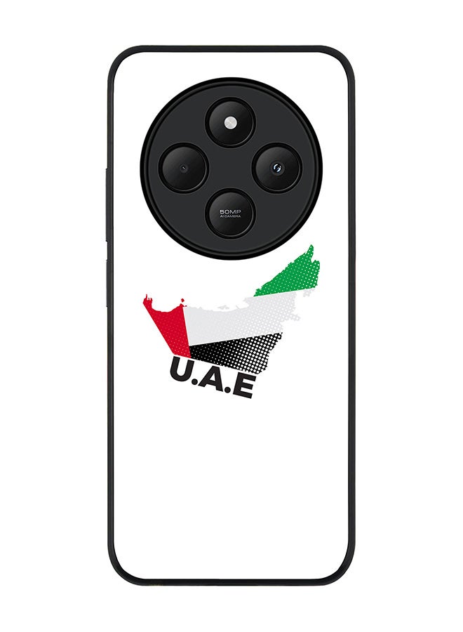 For Xiaomi Redmi 14C / 14R Case,Slim fit Camera Protection, Shockproof Thin Phone cover - UAE Map