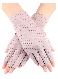 MahMir MahMir® UV Protection Driving Gloves Fingerless Gloves Non Slip Summer Outdoor Gloves for Women and Girls (Purple)  - Image 1