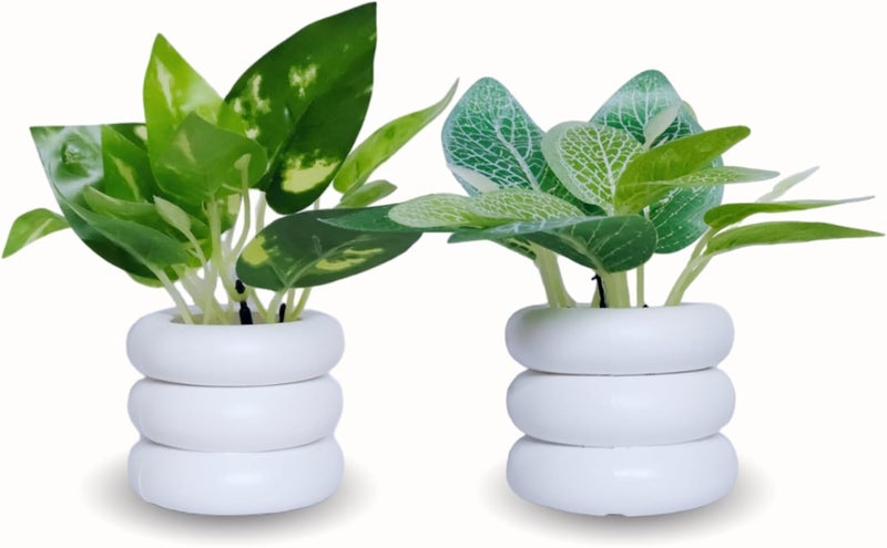 Flora Planet Artificial Plants for Home Decor | Realistic Looking | Home Decor Items | Durable Plastic | Wall Decoration Items for Living Room | Dimensions: 6 cm X 12 cm (Green) - Image 1