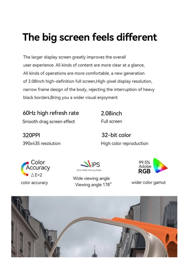 X8+ Plus Ultra Series 8 (2023) Smart Watch 2.08 Inch IPS display NFC Bluetooth V5 Wireless Charger