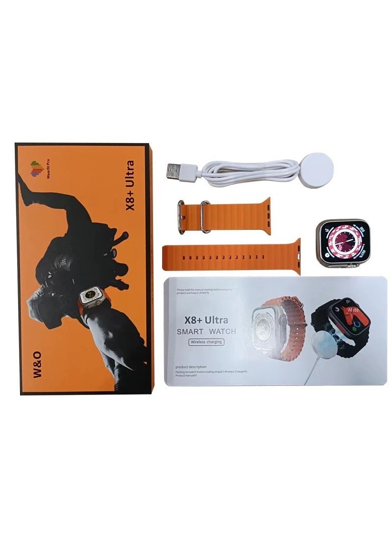 X8+ Plus Ultra Series 8 (2023) Smart Watch 2.08 Inch IPS display NFC Bluetooth V5 Wireless Charger