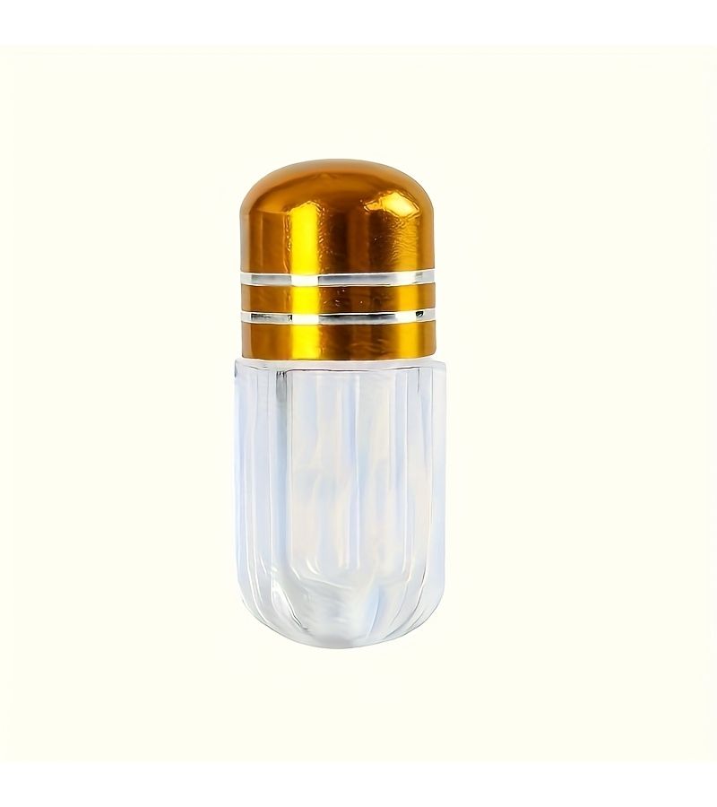 4 Random Color Transparent Travel Capsule Bottles with Metal Caps for Medication - Image 2