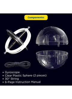Thames & Kosmos Thames & Kosmos Gyroscope | Perfectly Balanced & Precision Tested | Essential STEM Tool | Classic Scientific Device | Experiments in Physics, Forces & Gravity | Nostalgic Spinning Science Toy  - Image 3
