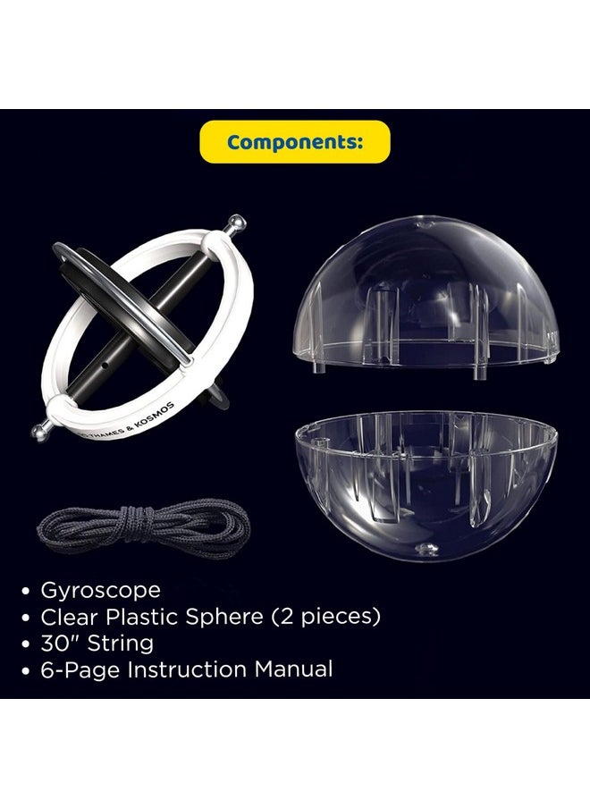 Thames & Kosmos - Thames & Kosmos Gyroscope | Perfectly Balanced & Precision Tested | Essential STEM Tool | Classic Scientific Device | Experiments in Physics, Forces & Gravity | Nostalgic Spinning Science Toy - Image 1