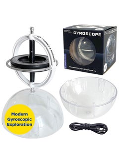 Thames & Kosmos Thames & Kosmos Gyroscope | Perfectly Balanced & Precision Tested | Essential STEM Tool | Classic Scientific Device | Experiments in Physics, Forces & Gravity | Nostalgic Spinning Science Toy  - Image 1