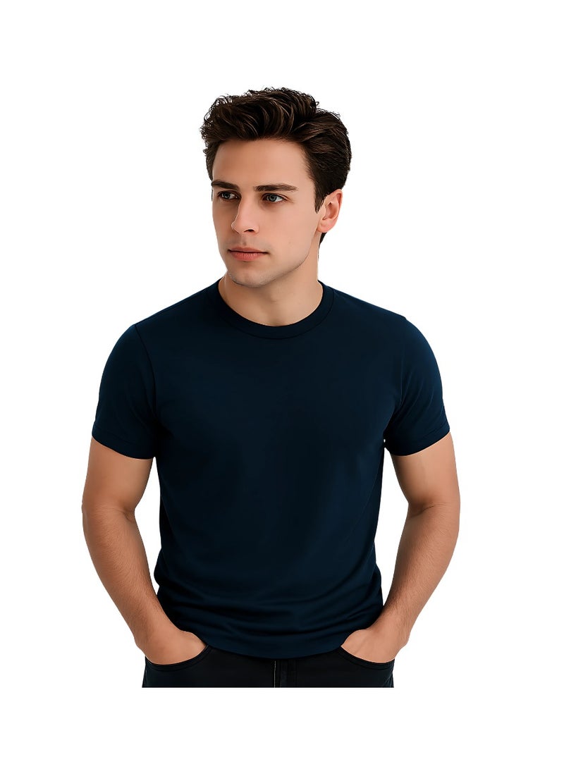 برينت شوب فور مي تي شيرت رجالي برقبة مستديرة للكبار 170 جرامًا في المتر المربع من القطن الخالص الألوان الأساسية - Image 2