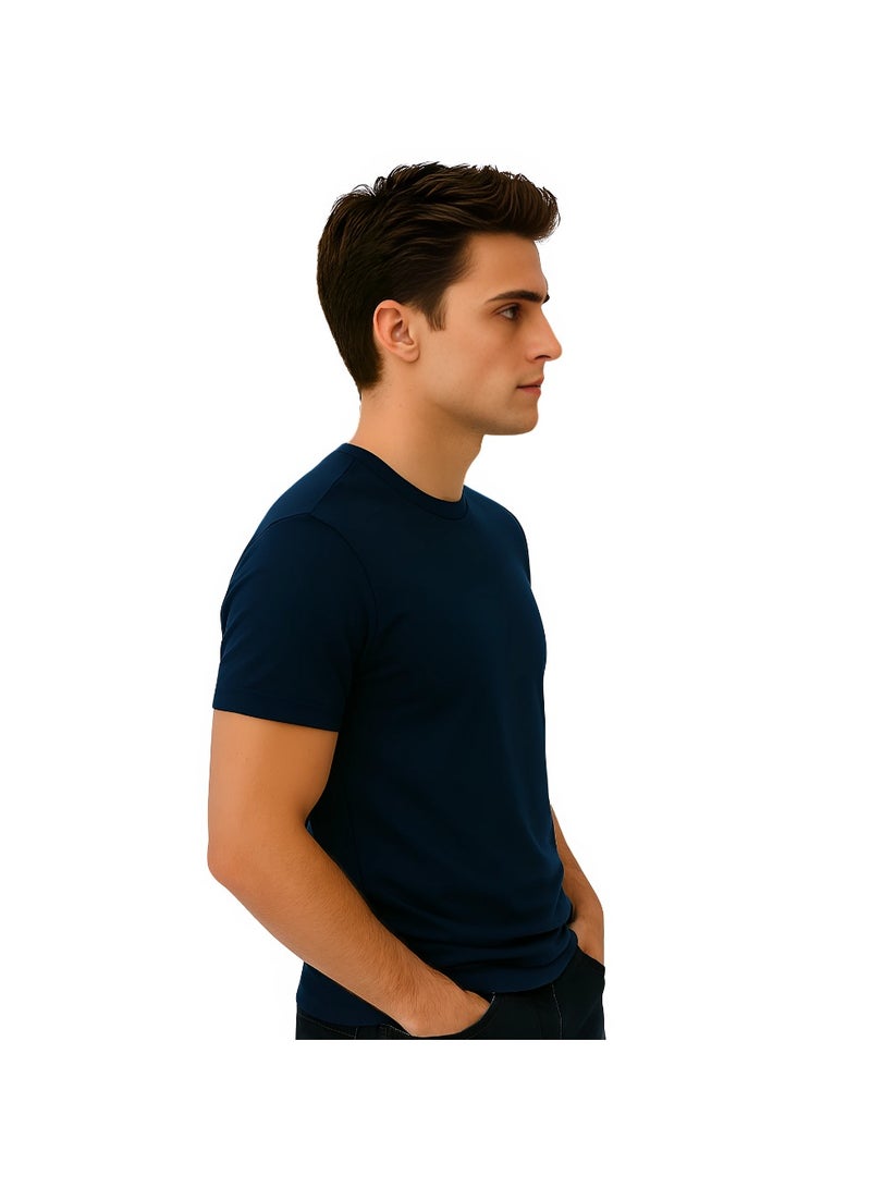 برينت شوب فور مي تي شيرت رجالي برقبة مستديرة للكبار 170 جرامًا في المتر المربع من القطن الخالص الألوان الأساسية - Image 4