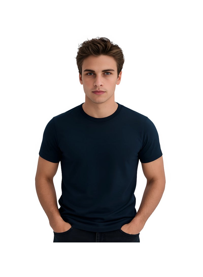 برينت شوب فور مي تي شيرت رجالي برقبة مستديرة للكبار 170 جرامًا في المتر المربع من القطن الخالص الألوان الأساسية - Image 1