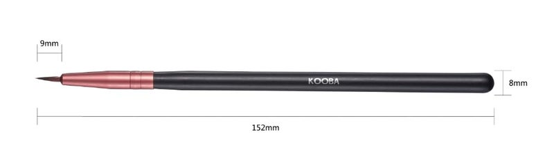 Kooba OWLFAVO Makeup Fine Point Eyeliner Brush, Portable Eye Gel Foundation Brush, Beauty Cosmetic Tool for Professional and Travel - Image 2