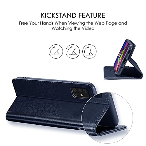 WOW IMAGINE Shock Proof Flip Case Back Cover for Xiaomi Mi Redmi Y2 (Flexible | Leather Finish | Card Pockets Wallet & Stand | Blue) - Image 5