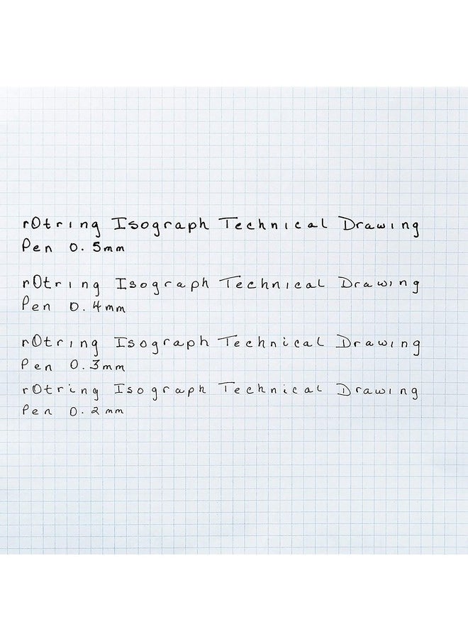 Rotring - rOtring Isograph Technical Drawing Pen-0.4 Mm,Black - Image 1