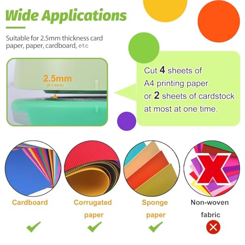 UCEC 2 Inch Circle Punch, Paper Punch, 2 Inch Hole Punch, Circle Hole Punch Cutters for Paper Crafts DIY Handmade Crafting Scrapbook Tools Cards Arts Fun Projects - Image 4