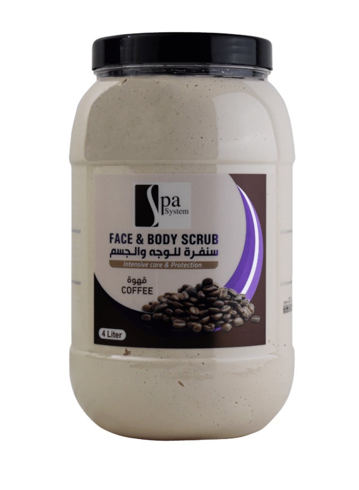 Spa System Face and body scrub with coffee - 4 litres