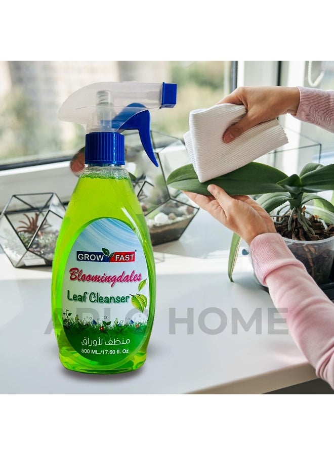 GROW FAST Organic Leaf Spray Cleanser Blooming dales (500 ml) Natural Indoor Plant Leaves ShineSpray for houseplants Indoor and Outdoor Fresh Leaf Shining Spray For Home & Office Use - Image 3