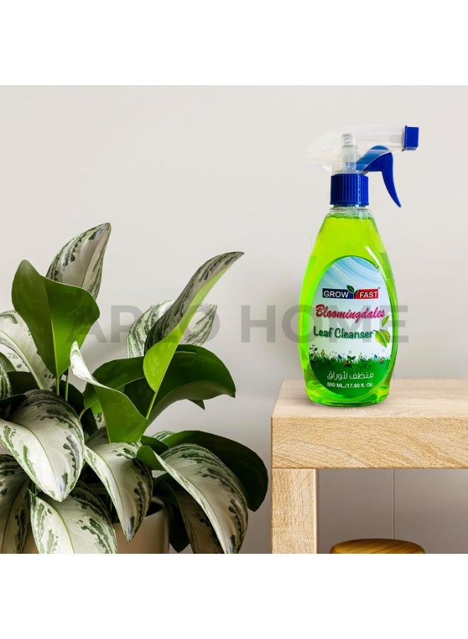 GROW FAST Organic Leaf Spray Cleanser Blooming dales (500 ml) Natural Indoor Plant Leaves ShineSpray for houseplants Indoor and Outdoor Fresh Leaf Shining Spray For Home & Office Use - Image 4