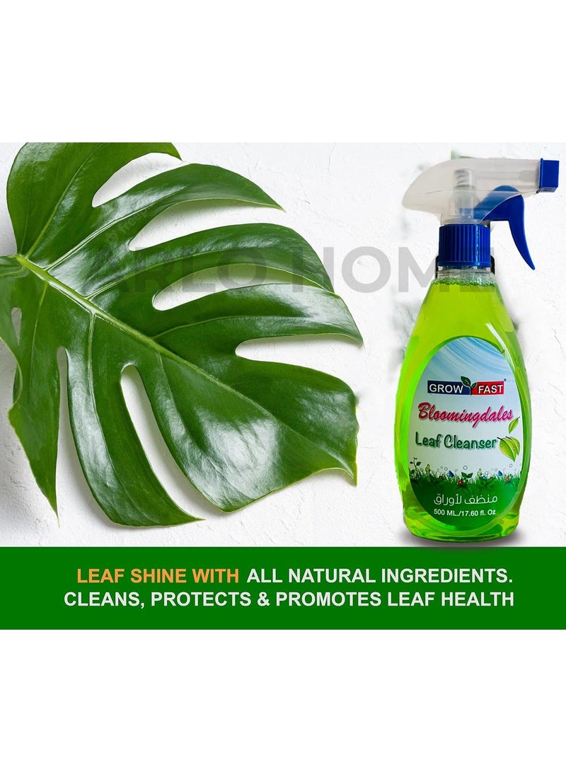 GROW FAST Organic Leaf Spray Cleanser Blooming dales (500 ml) Natural Indoor Plant Leaves ShineSpray for houseplants Indoor and Outdoor Fresh Leaf Shining Spray For Home & Office Use - Image 5