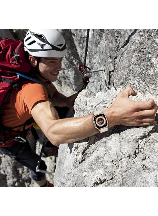 Trail/Alpine Loop Nylon Band Compatible with Apple Watch Ultra 2 / Ultra / Series 9/8/7/6/5/4/3/2/1 / SE2 / SE, Adjustable Sport Strap with Metal C-Hook, Replacement Wristband for iWatch 49mm 45mm 44mm 42mm - Image 4