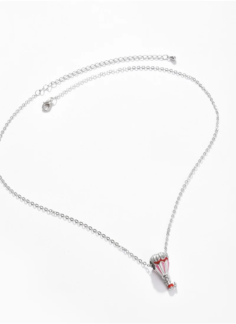 SOHI Red Chain Necklace