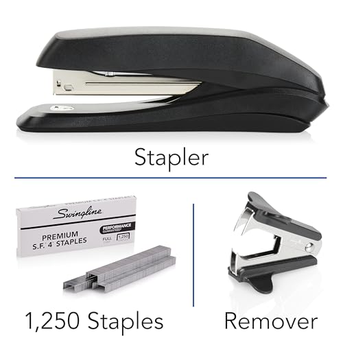 Swingline Stapler Value Pack, 20 Sheet Capacity, Jam Free, includes Stapler, 1250 Staples and Staple Remover, Black (54567) - Image 4